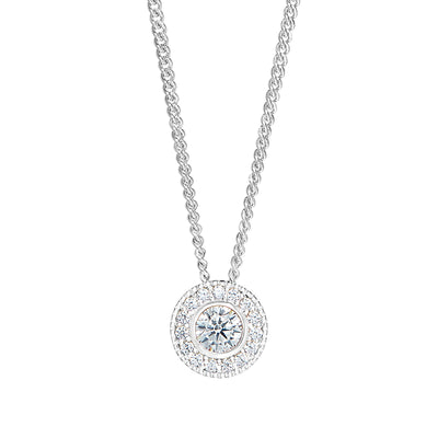 Kelly Waters Sterling Silver Pendant Charm Featuring a Simulated April Birthstone