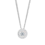 Kelly Waters Sterling Silver Pendant Charm Featuring a Simulated April Birthstone