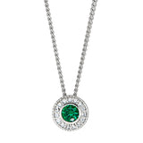 Kelly Waters Sterling Silver Pendant Charm Featuring a Simulated May Birthstone