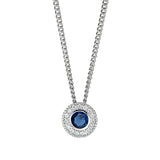 Kelly Waters Sterling Silver Pendant Charm Featuring a Simulated September Birthstone