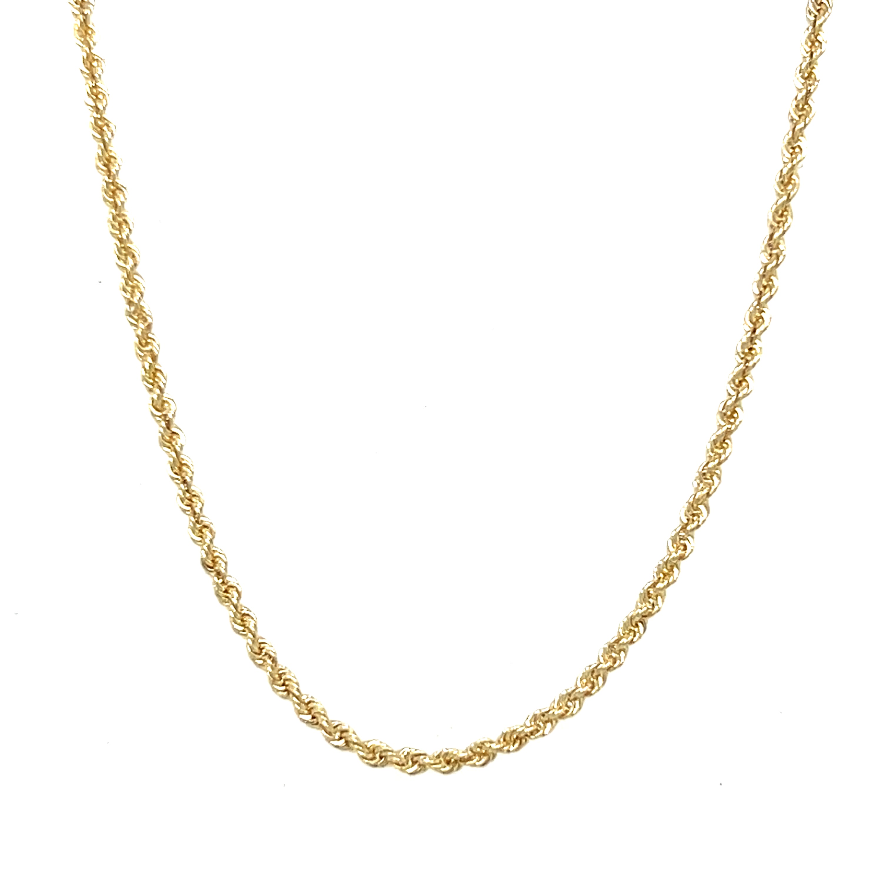 "Beau" 14K Yellow Gold 1.6mm Rope Chain 20" – Estate