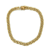 “Bff2” 10K Yellow Gold 5.5g 4.5mm Charm Bracelet – 7" Estate
