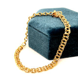 “Bff2” 10K Yellow Gold 5.5g 4.5mm Charm Bracelet – 7" Estate