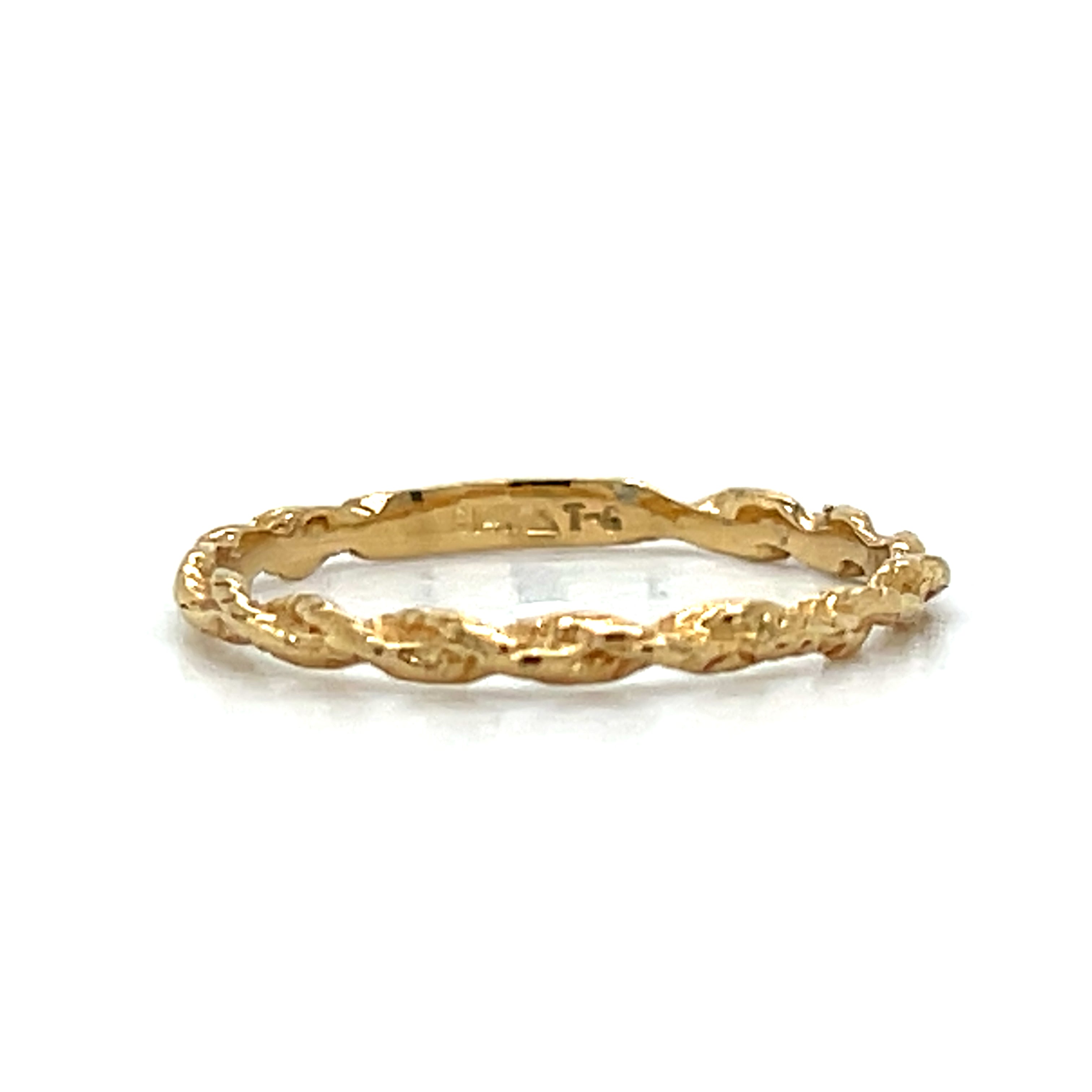 "Brady" 14K Yellow Gold Wedding Band Estate