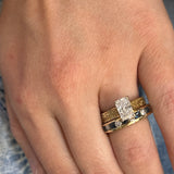 "Camry" 14K Yellow Gold 1.10CTW Sapphire & Diamond Band Estate
