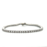"Cassandra"  14K White Gold 10g 2CTW Natural Diamond Tennis Bracelet Estate