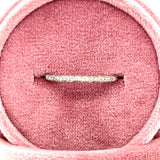 10K White Gold 0.25 Carat Total Weight (20) Pave Diamond Wedding Anniversary Stackable Band - WJS Collection