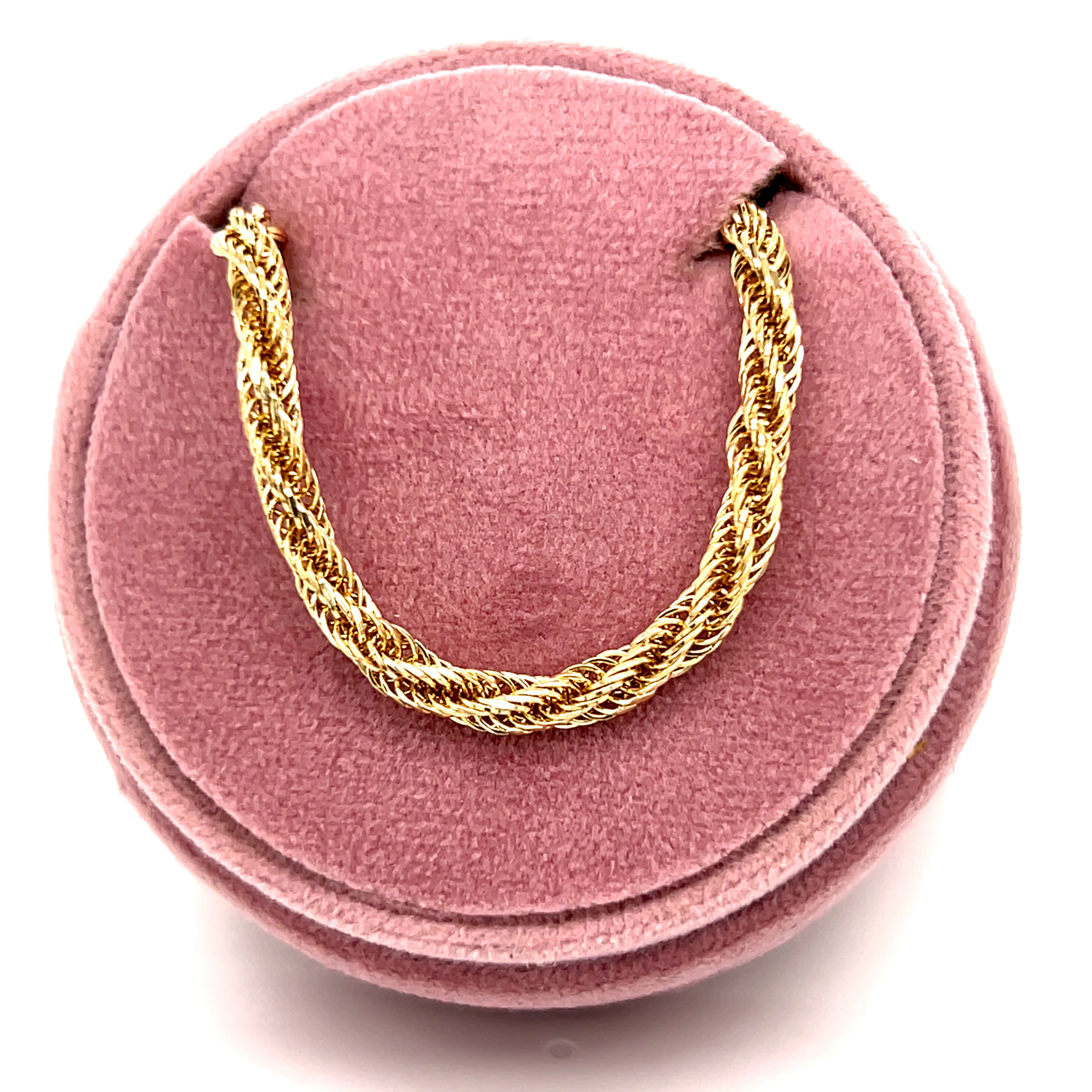 "Citron" 14K Yellow Gold Loose Rope Chain 18" 7g 3.8mm