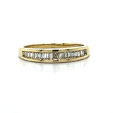 "Sheridan" 14K Yellow Gold 0.40 Carat Total Weight Diamond Channel Set Wedding/Anniversary/Stackable Band Estate XPOTO225