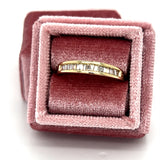 "Sheridan" 14K Yellow Gold 0.40 Carat Total Weight Diamond Channel Set Wedding/Anniversary/Stackable Band Estate XPOTO225