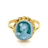 "Darcy" 18K Yellow Gold 10x12mm Cameo Ring Estate