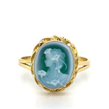 "Darcy" 18K Yellow Gold 10x12mm Cameo Ring Estate