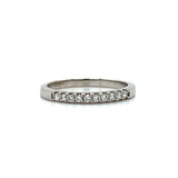 "Fable" 14K White Gold 0.10CTW Diamond Band Estate