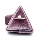"Feo" 14K Yellow & White Gold 0.80CT Round Diamond Solitaire Engagement Ring – Estate