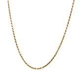 "Gladys" 14K Yellow Gold Rope Chain 16" Estate