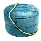 "Henrietta" 14KY 2mm 3.5g Rope Anklet 9" Estate