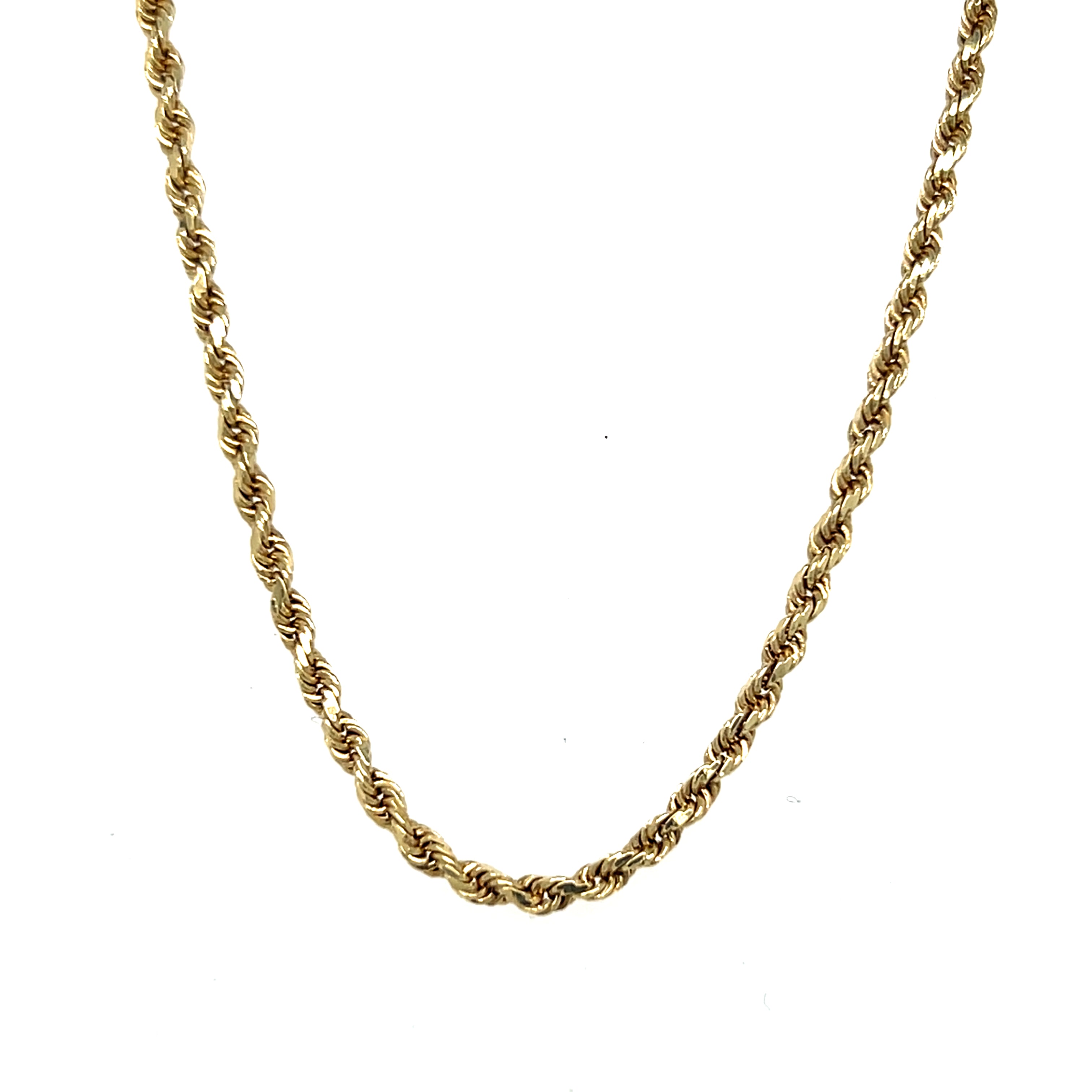 "Janna" 14K Yellow Gold 8.5g 2.3mm Rope Chain 18" Estate
