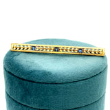 "Jewell" 14KY Vintage Three-Stone Brooch Estate