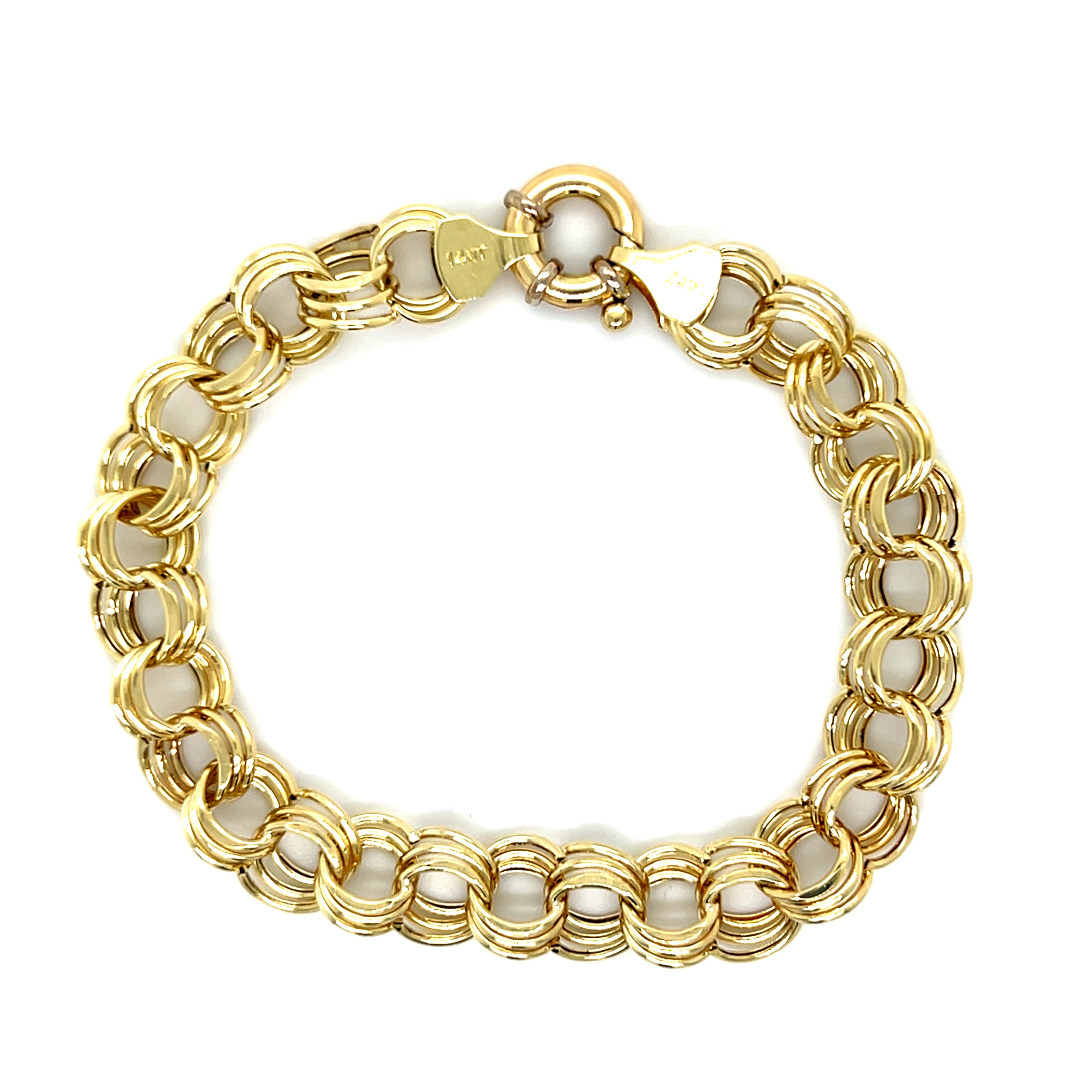 "Keres" 14K Yellow Gold 9.5g Charm Bracelet – 7" (Estate)