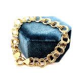 "Keres" 14K Yellow Gold 9.5g Charm Bracelet – 7" (Estate)