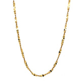 "Lexie" 14K Yellow Gold Spiral Serpentine Chain 18" Estate