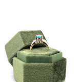 "Livia" 14K Yellow Gold 8x6mm Oval Apatite Ring (Estate)