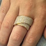 "London" 18K 14.7g Rose Gold 2.39CTW VS Multi Diamond Fashion Ring