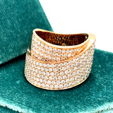 "London" 18K 14.7g Rose Gold 2.39CTW VS Multi Diamond Fashion Ring
