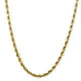 "Rock" 14K Yellow Gold 24" 3mm 21g Solid Rope Chain Estate