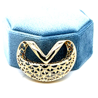 "Mamba" 14K Yellow Gold 4g Omega Slide Estate