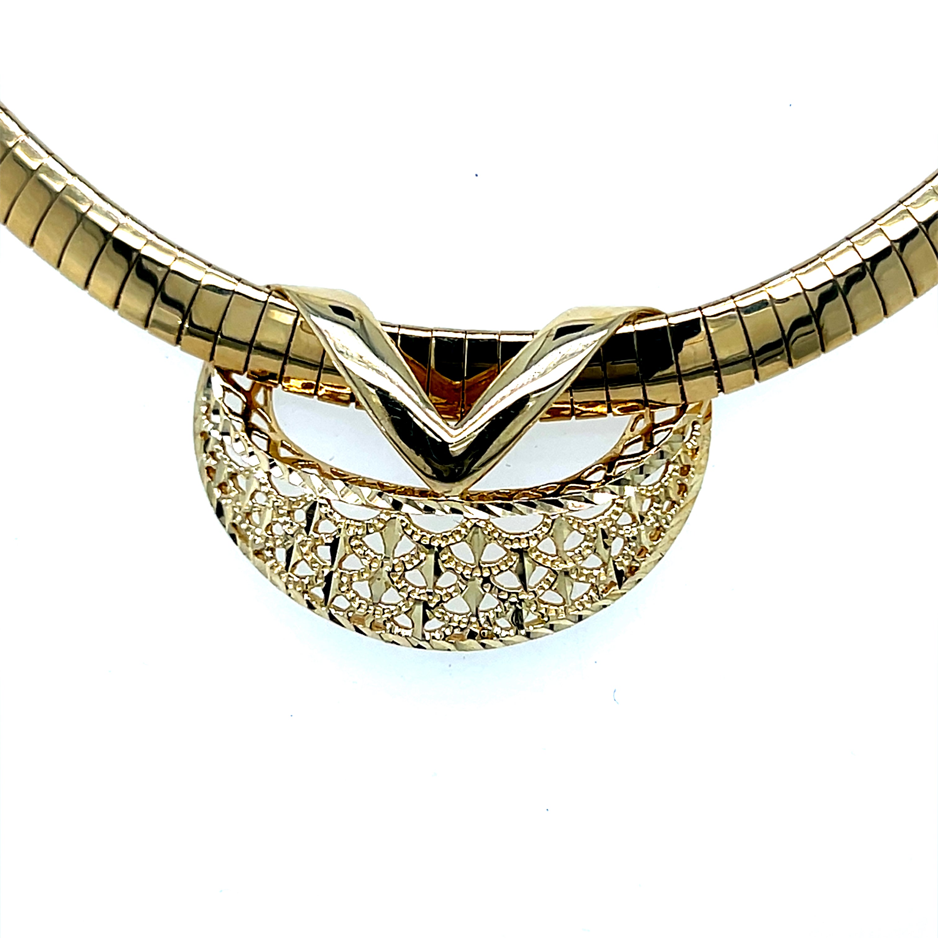 "Mamba" 14K Yellow Gold 4g Omega Slide Estate