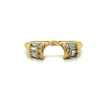 "Marie" 14K Yellow Gold 0.40CT Diamond Jacket/Wrap Estate Wedding Band