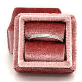 "Marley" 10K White Gold 0.12CTW Diamond Band Ring Estate