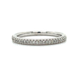 "Marley" 10K White Gold 0.12CTW Diamond Band Ring Estate
