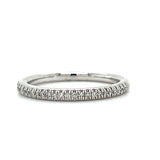 "Marley" 10K White Gold 0.12CTW Diamond Band Ring Estate