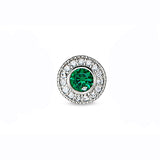 Kelly Waters Sterling Silver Pendant Charm Featuring a Simulated May Birthstone