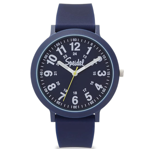 Speidel Recyclable Easy Reader Watch with Fashion Silicone Navy Strap