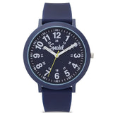 Speidel Recyclable Easy Reader Watch with Fashion Silicone Navy Strap