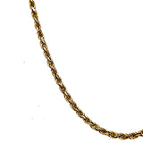 "Nolana" 14K Yellow Gold 3g 1.5mm Rope Chain 16" Estate