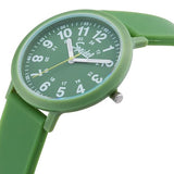 Speidel Recyclable Easy Reader Watch with Fashion Silicone Avocado Strap