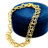 "Partner" 14KY 7mm Charm Bracelet 7.5" Estate