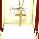 "Peter" 14K Yellow Gold Men's Cross 3.5g 32x20mm Estate