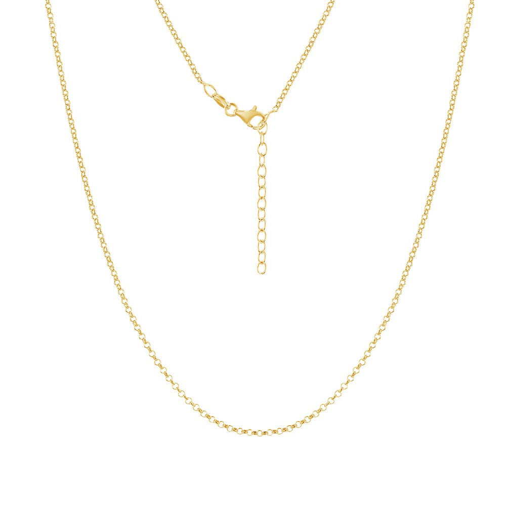 Silver Gold Plated Open Rope Chain