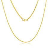 Silver Gold Plated 1.5mm Franco Chain 18"