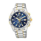 "Azure" Citizen Men's Quartz Chronograph Two-Tone Stainless Steel Watch