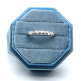 "River 2" 14K White Gold 0.25CTW Diamond Band Estate