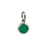 Sterling Silver May Birthstone Coin Charm Mommy Chic Collection