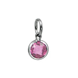 Sterling Silver October Birthstone Coin Charm Mommy Chic Collection