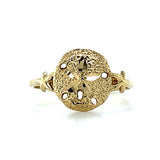 "Sandy" 10K Yellow Gold Sand Dollar Ring Estate