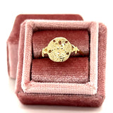 "Sandy" 10K Yellow Gold Sand Dollar Ring Estate
